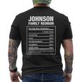 Johnson Familientreffen Nachname Afrikanischer Amerikanischer Nachname T-Shirt mit Rückendruck