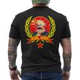 Karl Marx Soviet Communism Propaganda T-Shirt mit Rückendruck