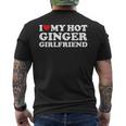 I Love My Ginger Girlfriend I Heart My Hot Girlfriend Bf Men's T-shirt Back Print