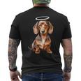 Miniature Dachshund Puppy Angel T-Shirt mit Rückendruck