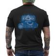 Plan De Laoiture De Course Rétro Morgan 3 Wheeler T-shirt imprimé au dos