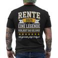 Rente 2025 Rentner 2025 Renteneintritt 2025 T-Shirt mit Rückendruck