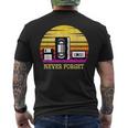 Retro Diskettehs The 80S Never Forget T-Shirt mit Rückendruck