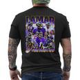 Retro Lamar Jackson Vintage Lover Graphic 90S Men's T-shirt Back Print
