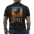 Retrointage Sparrow Sparrows T-Shirt mit Rückendruck