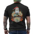 Tattoo Santa Biker Santa Claus Christmas Beer Belly Xmas Tank Top Men's Back Print T-Shirt