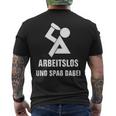 Unemployed T-Shirt mit Rückendruck