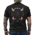 Witch Aesthetic Moon Phases Cosmic Stars Crystals & Snakes Men's Back Print T-Shirt