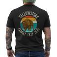 Yellowstone National Park Family Trip 2025 Men's T-shirt Back Print