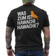 Was Zum Geier Ist Hawachi Meme T-Shirt mit Rückendruck