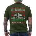 Alles Was Ich Zu Weihnachten Want Ist Schach Spielen Uglicher Christmas Jumper T-Shirt mit Rückendruck