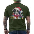 Christmas Hat Border Collie Border Collies T-Shirt mit Rückendruck