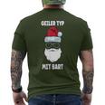 Geiler-Typmitbart Christmas Beard T-Shirt mit Rückendruck