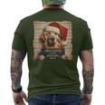 Golden Retriever Dog Christmas T-Shirt mit Rückendruck