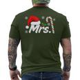 Mr And Mrs Santa Hat Couples Matching Christmas His And Her Men's T-shirt Back Print
