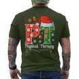 Pt Christmas Physical Therapy Christmas Pt Xmas Men's T-shirt Back Print