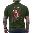 Volleyball Santa Claus Christmas T-Shirt mit Rückendruck