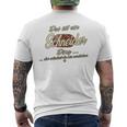 Das Ist Ein Schneider Ding Family Tailor T-Shirt mit Rückendruck