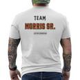 Distressed Team Morris Sr Proud Family Nachname Nachname T-Shirt mit Rückendruck