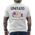 Einhorn-Kartoffel- Unitato- T-Shirt mit Rückendruck