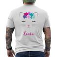 Laura Name Colourful Kitten Cat Laura T-Shirt mit Rückendruck