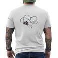 Motorrad Lebe Lache Liebe 3 T-Shirt mit Rückendruck