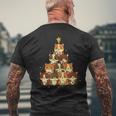 Adorable Hamster Christmas Tree Perfect For Hamster Lovers Men's Back Print T-Shirt Gifts for Old Men