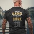 Alcohol Is A Solution Chemist Scientist T-Shirt mit Rückendruck Geschenke für alte Männer