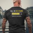 All-In En Cours Poker Humour Cadeau Poker Homme Tapis Jetons T-shirt imprimé au dos Cadeaux pour les vieillards