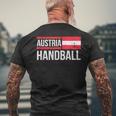 Austria Handball Flag Fan Team Player Jersey T-Shirt mit Rückendruck Geschenke für alte Männer