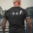 Battement De Coeur Géomètre Topographe T-shirt imprimé au dos Cadeaux pour les vieillards