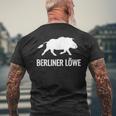 Berliner Löwe Wildschwein Geschenkidee T-Shirt mit Rückendruck Geschenke für alte Männer