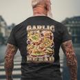 Bootleg Rap Style Garlic Bread Meme Food Ironic Vintage 90S Men's T-shirt Back Print Gifts for Old Men