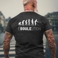 Boule Ebouleution Boccia Evolution Boulplayer Petanque T-Shirt mit Rückendruck Geschenke für alte Männer