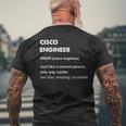 Cisco Engineer T-Shirt mit Rückendruck Geschenke für alte Männer