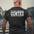 Cortez Surname Team Family Last Name Cortez T-Shirt mit Rückendruck Geschenke für alte Männer