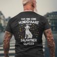 Dalmatian Glitter Dog Holder Dog T-Shirt mit Rückendruck Geschenke für alte Männer