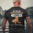 Damen Ist So Ein Golden Retriever Ding Golden Retriever Mit-Ausschnitt T-Shirt mit Rückendruck Geschenke für alte Männer