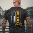 Damen Usa Webb Familienname Webb Nachname Webb Mit-Ausschnitt T-Shirt mit Rückendruck Geschenke für alte Männer