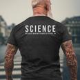 Damen Wissenschaft Weil Es Nicht In Ordnung Ist Dinge Zu Erfinden Mit-Ausschnitt T-Shirt mit Rückendruck Geschenke für alte Männer