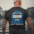 Das Ist Ein Adam Ding First Name S T-Shirt mit Rückendruck Geschenke für alte Männer