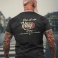 Das Ist Ein König Ding It's A King Ding Family T-Shirt mit Rückendruck Geschenke für alte Männer