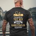 Der Will Nur Forklift Driving Forklift Driver Forklift T-Shirt mit Rückendruck Geschenke für alte Männer