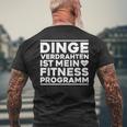 Dingeerdrahtten Ist Mein Fitnessprogramm Elektroniker German T-Shirt mit Rückendruck Geschenke für alte Männer