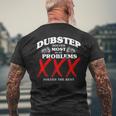 Dubstep Löst Die Msten Meiner Probleme Dubstep T-Shirt mit Rückendruck Geschenke für alte Männer