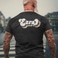 Ezra Name Personalised Surname First Name Ezra T-Shirt mit Rückendruck Geschenke für alte Männer