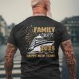 Family Cruise New Year 2025 Cruise Squad Matching Vacation Men's T-shirt Back Print Gifts for Old Men