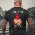 Fun Zuckerbret Ist Aus Dominant Mask And Whip Sayings T-Shirt mit Rückendruck Geschenke für alte Männer