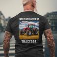 Farm Tractor Saying For Driver Farming & Tractor Lover Men's T-shirt Back Print Gifts for Old Men