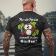 Sayings Nur Die Hart Kommen In Den Garten T-Shirt mit Rückendruck Geschenke für alte Männer